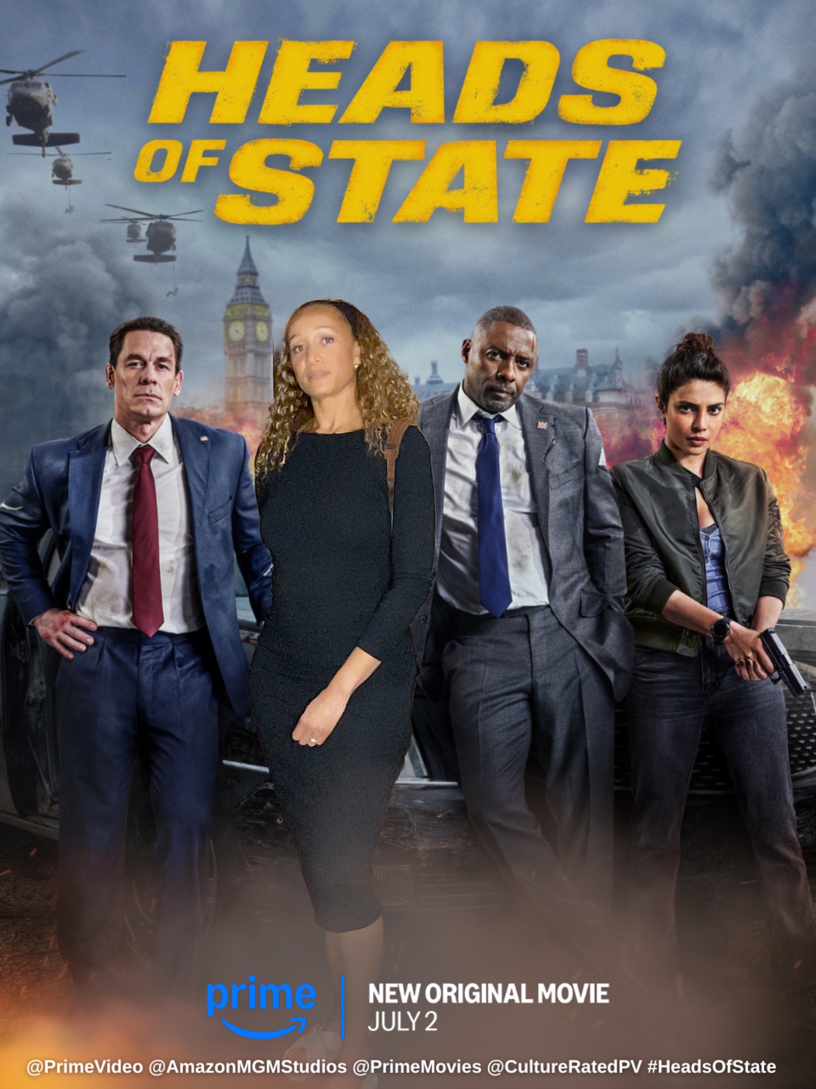 Heads of State Amazon Prime premiere photo booth